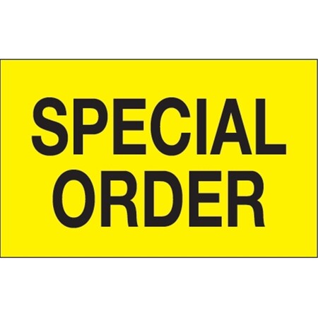 Bondad 1.25 x 2 in. - Special Order Fluorescent Yellow Labels BO3348796